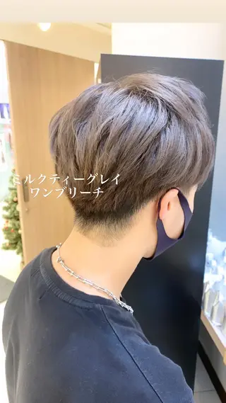 ショート カラー メンズ 似合わせカラー/艶 髪質改善/ヨシザキのヘアスタイル