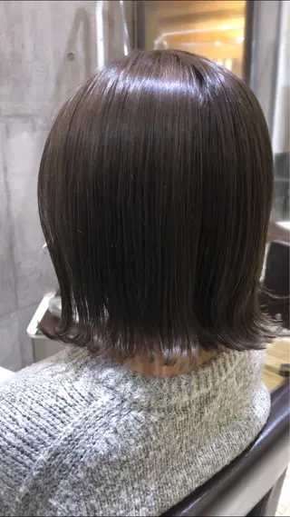 ミディアム カラー パーマ ヘアアレンジ メンズ キッズ ネイル マツエク・マツパ アイブロウ EnBlesS西宮 マンツーマン神道有基のヘアスタイル