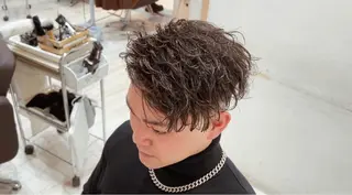 ショート パーマ メンズ 💈men's💈 satoru中目黒のヘアスタイル