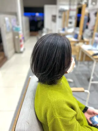 ミディアム カラー 太白区/白髪ぼかし ハイライト/千葉達人のヘアスタイル