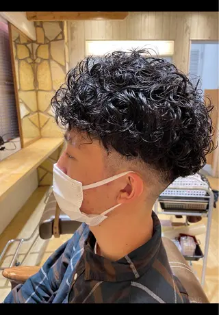 パーマ 萩森 龍也のヘアスタイル