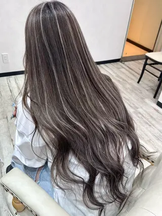 ロング カラー ヘアアレンジ Belle hair Design青野大貴のヘアスタイル