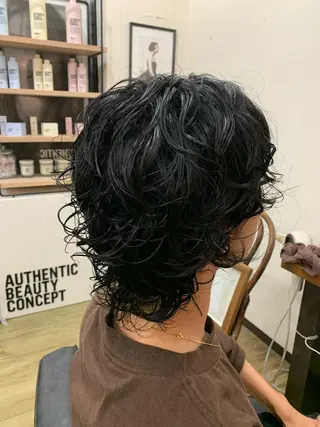 パーマ 湯川 未咲希のヘアスタイル