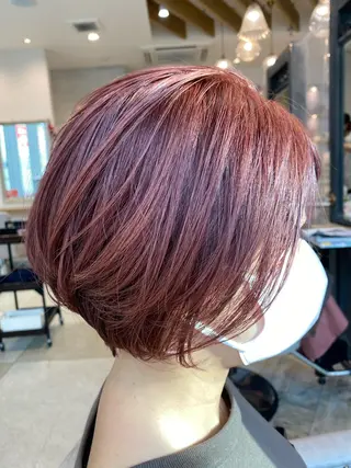 ショート くびれショート・ボブ カットorパーマ特化のヘアスタイル