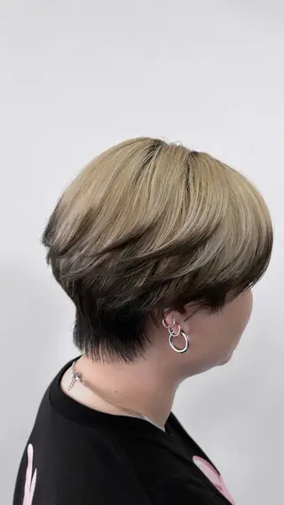 ショート カラー 向日葵🌻 /レディースカットのヘアスタイル