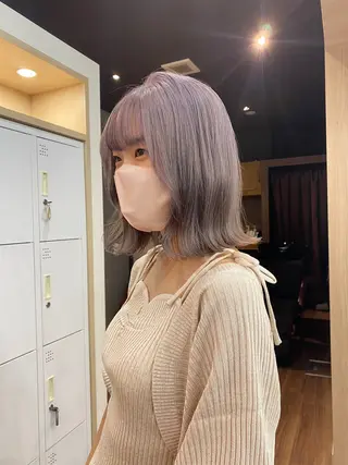 ミディアム カラー ヘアアレンジ 小顔カット/艶 カラー特化♡MIHOのヘアスタイル