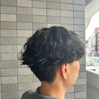 ミディアム パーマ エイヤ/メンズパーマ 🪮/カラー🌈のヘアスタイル
