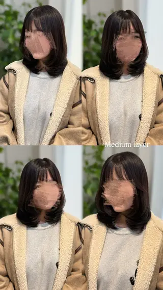 ミディアム Zina 熊本店 ワンホン/Juranのヘアスタイル