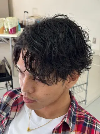 ミディアム メンズ メンズカットパーマ /岐阜/yudaiのヘアスタイル