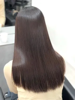 ロング 神戸で縮毛矯正/髪質 改善/お任せくださいのヘアスタイル