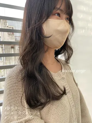 ロング カラー パーマ NANA/trend style🕊🍑のヘアスタイル