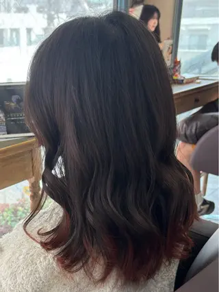 ロング カラー キッズ 優李 ゆうり‪のヘアスタイル