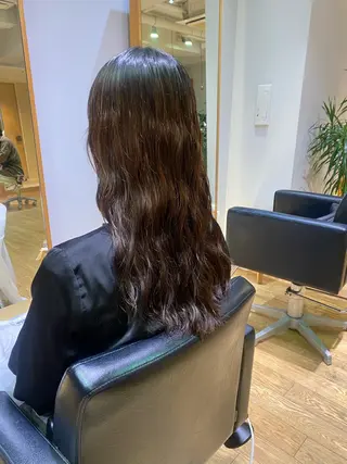 セミロング 大人可愛い♡コテ巻き パーマ🌼杉田 萌恵のヘアスタイル