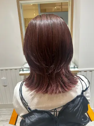 ミディアム カラー 大川 夏実のヘアスタイル