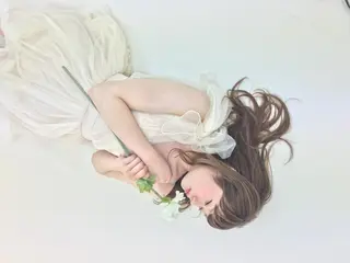 ミディアム セミロング ロング カラー パーマ ヘアアレンジ Lall  You 大阪所属・🥛洒落髪小顔cut なら龍崎🥛のヘアスタイル