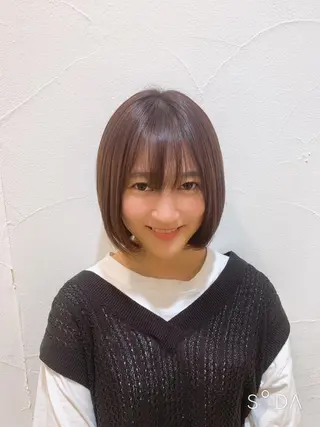 ショート カラー ミドウチ アヤカのヘアスタイル