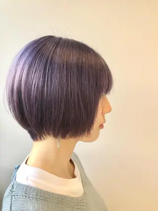ショート カラー ハイトーン×レイヤー ／遠藤将太のヘアスタイル