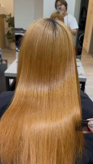 ロング 美髪矯正・ブリーチ 矯正🫧秋元ゆたかのヘアスタイル