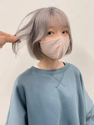 ミディアム カラー ヨシモトリョウ 髪質改善/美髪のヘアスタイル
