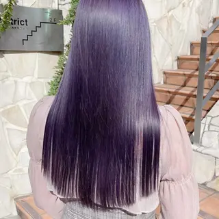 ロング カラー MOMO艶髪 🩵モテカラーのヘアスタイル