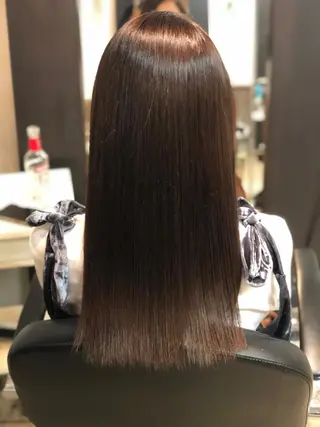 ロング カラー 髪質改善韓国レイヤー カット内田智大のヘアスタイル