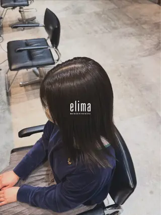 セミロング カラー 髙橋碧 透明感カラー / fifthパーマのヘアスタイル