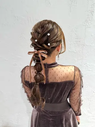 ヘアアレンジ 透明感カラー/ アレンジ✩akaneのヘアスタイル