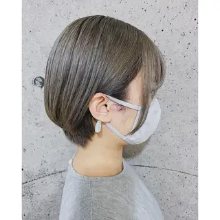 ショート カラー 🦋エクステ/透明感 カラー🦋宮川莉央のヘアスタイル