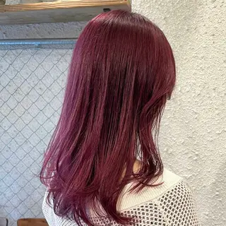 ミディアム カラー うる艶カラー /縮毛矯正✨レオンのヘアスタイル
