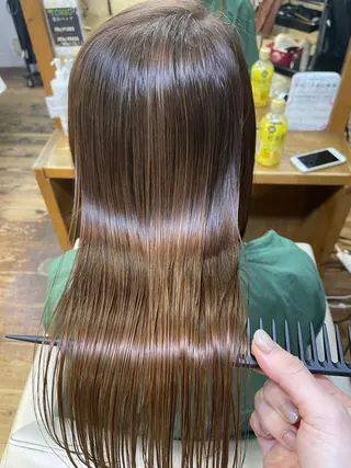 セミロング 山木 裕子のヘアスタイル