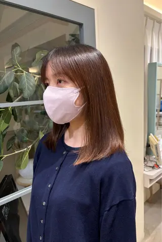 セミロング 加藤 風花のヘアスタイル