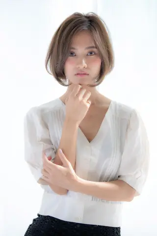 ショート カラー パーマ ヘアアレンジ レイヤーカット✂️ 横浜No1♡下鳥翔子のヘアスタイル
