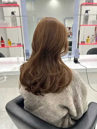 セミロング カラー 韓国カット/ パーマ/KOTAのヘアスタイル
