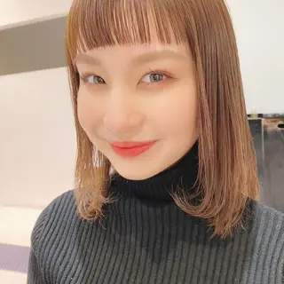 ミディアム カラー ヘアアレンジ マツエク・マツパ アイブロウ 透明感カラー🫧ヘア セット🫧松本菜月の眉毛・アイブロウイメージ