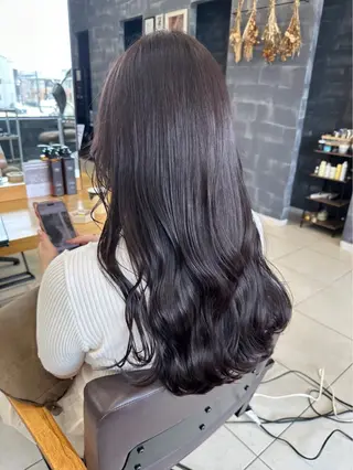 ロング カラー 🩵さき🤍 可愛いを叶える美容師のヘアスタイル