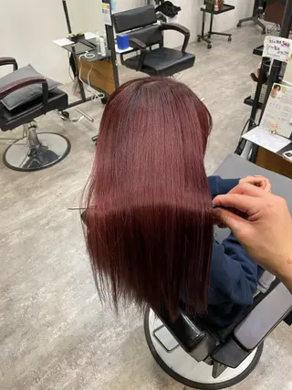 ロング カラー RIKU 髪質改善/縮毛矯正のヘアスタイル