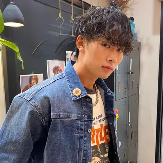 ショート パーマ メンズ ダウンパーマ 【sity.ザイク】のヘアスタイル