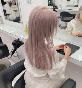 セミロング カラー 💗🤍透明感カラー 🤍💗kanonのヘアスタイル