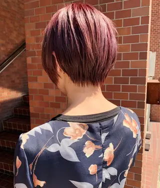 ショート 丹羽大喜 縮毛矯正/美髪矯正のヘアスタイル