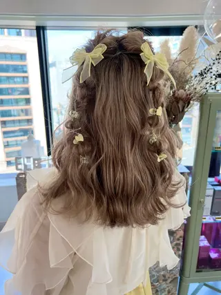 セミロング カラー ダブルカラー🩰 CHIHIRO👒のヘアスタイル