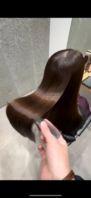 ミディアム カラー 髪質改善ヘアケア 艶髪特化/上田のヘアスタイル