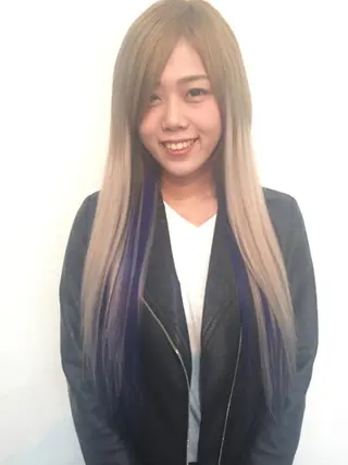 ミディアム セミロング ロング Wakita Masakiのヘアスタイル