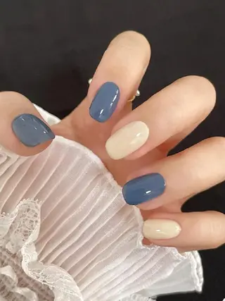 ネイル フィルイン・深爪矯正 長さ出し🎀のネイルデザイン