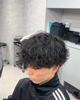 ショート カラー パーマ 福井祥太／海外風 /プードルパーマのヘアスタイル