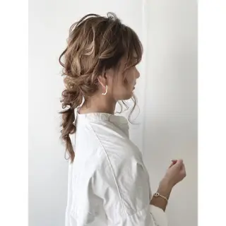 セミロング ヘアアレンジ 💎lino _by _ACNE💎 🧸のヘアスタイル