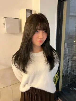 ロング quon KINO/ カラー/メンズカットのヘアスタイル