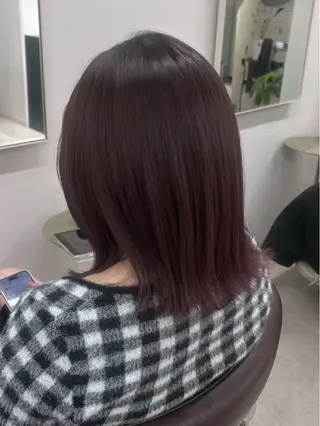 ミディアム カラー hachiyama rinaのヘアスタイル