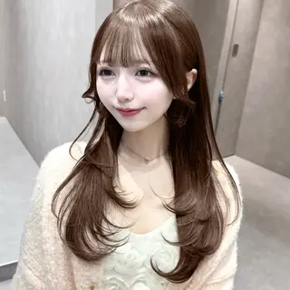 ミディアム サロウィン新宿三丁目East所属・顔周りレイヤー/新宿 /モテ艶カラー/航介のヘアスタイル