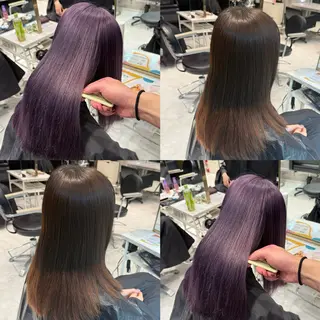 セミロング カラー 【🥀履歴修正🥀】 ハイトーン職人/拓真のヘアスタイル