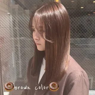 カラー ★韓国トレンドカット ★むなかたももかのヘアスタイル